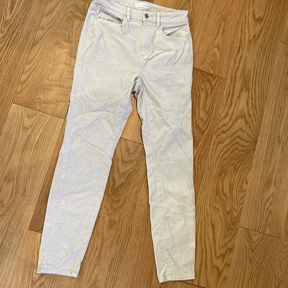 Loft curvy high waist corduroy curvy skinny pants